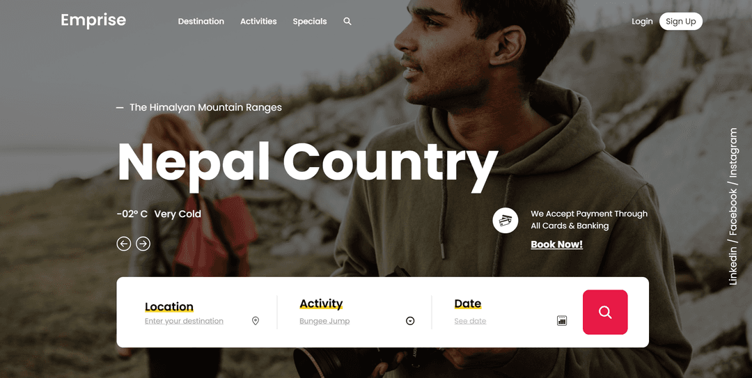 Emprise - A Hotel Booking Site